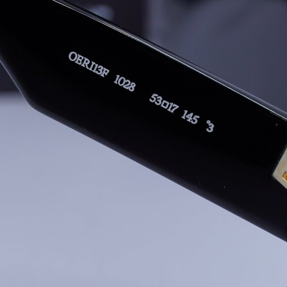 Off-White OERI13F VANCOUVER 1028 Geometric Sunglasses – Black/Burgundy - Picture 9 of 12